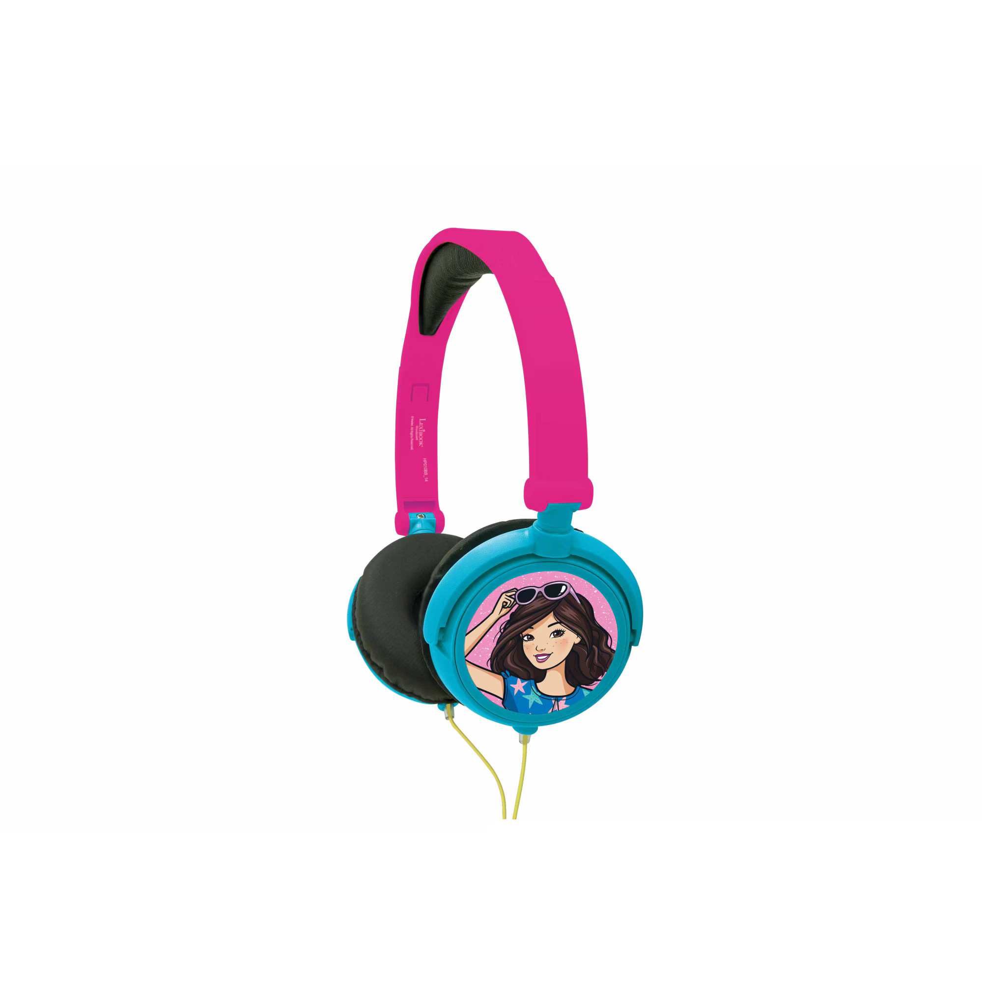 Casti pliabile cu fir Barbie, Lexibook, Jack audio 3.5mm, Multicolor