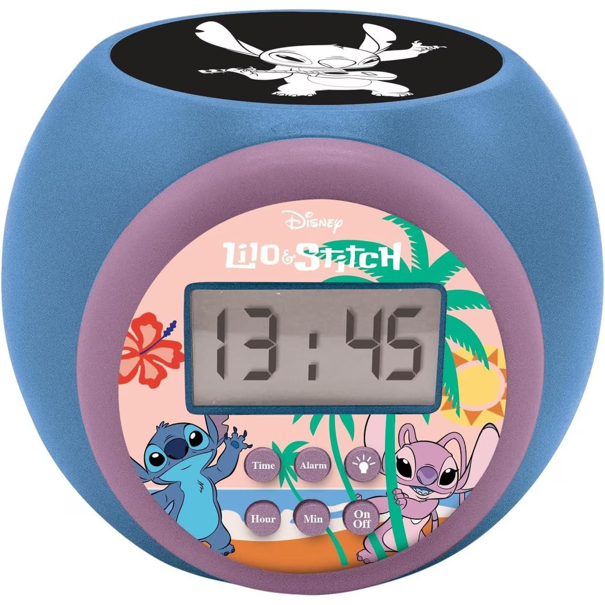 Ceas desteptator Lexibook - Disney Stitch, cu proiector