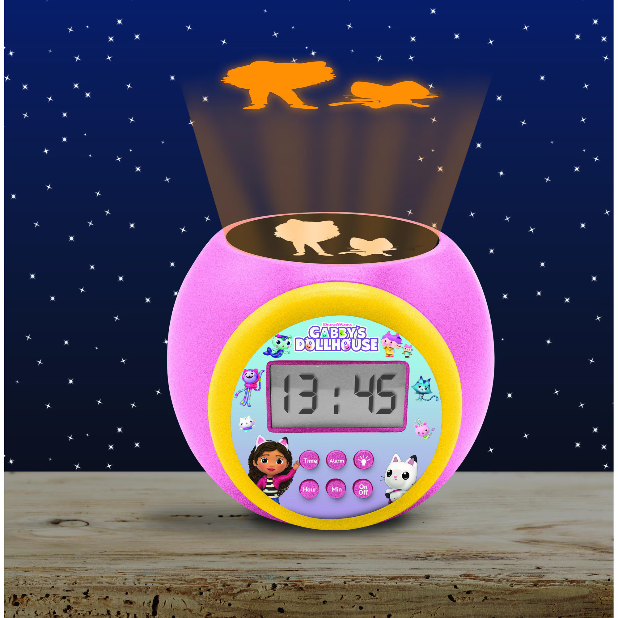 Ceas desteptator Lexibook - Gabby's Dollhouse, cu proiector
