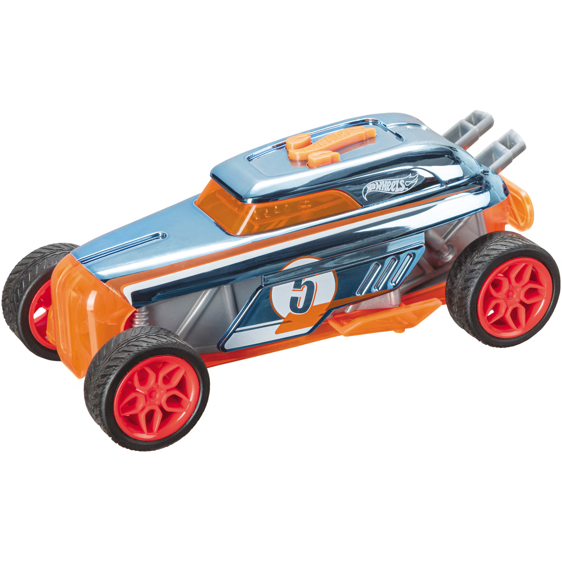 Masinuta Hot Wheels - Blazing Cruisers, Rip Rod, cu lumini si sunete, albastru