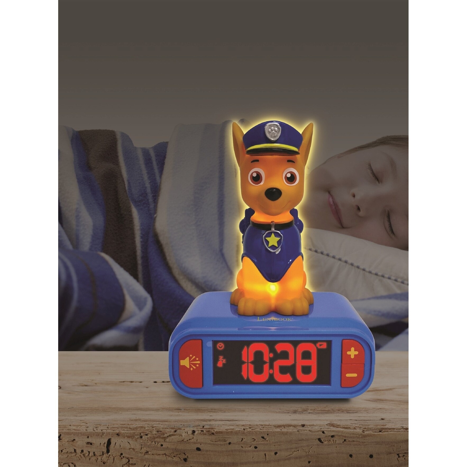 Ceas desteptator Lexibook - Paw Patrol, cu lumini si sunete