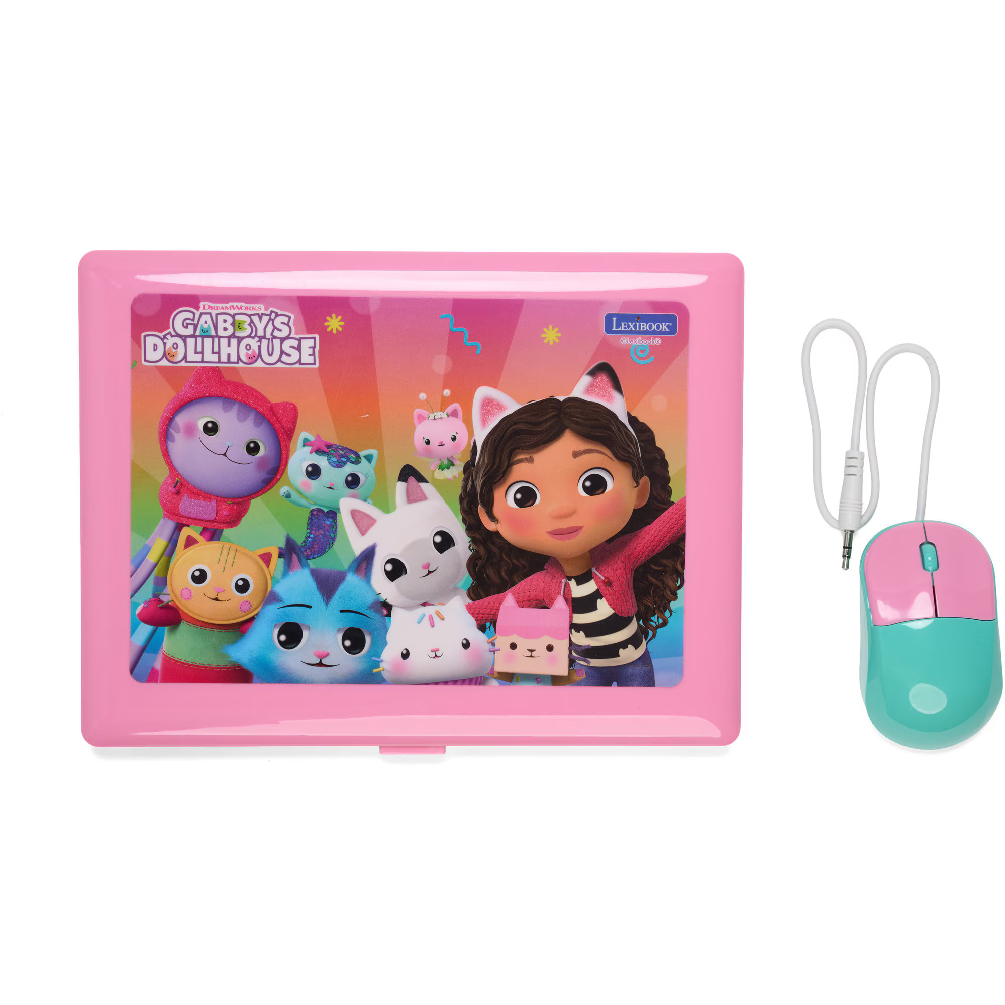 RESIGILAT - Laptop educational Lexibook - Gabby's Dollhouse, bilingv EN/RO, 124 activitati