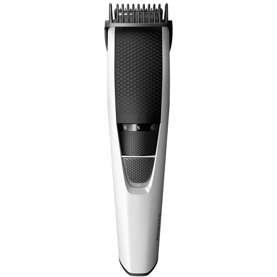 Aparat de tuns barba Philips BT3206/14, Lame din inox 0.5-10mm, Alb/Negru