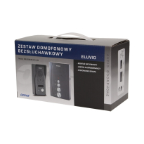 RESIGILAT - Interfon pentru o familie ELUVIO ORNO OR-DOM-RE-914/B, control automat al portilor, ultra-slim, negru