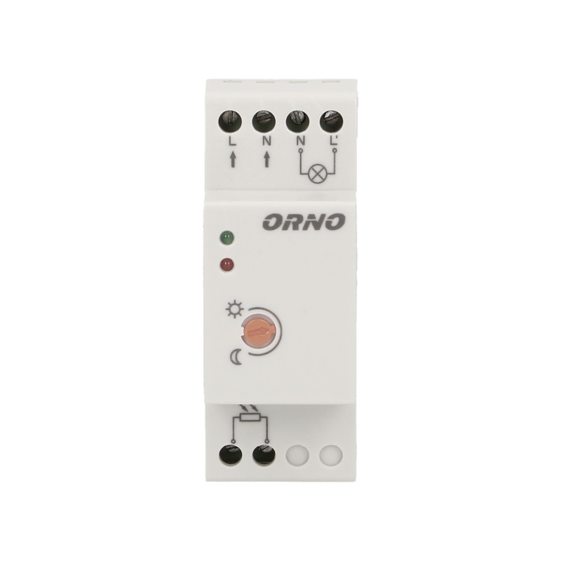 Senzor crepuscular ORNO OR-CR-219, cu sonda externa, IP65, montare pe sina DIN