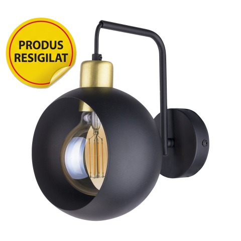 RESIGILAT- -Aplica de perete ADVITI Jala 1P AD-LD-6224BE27M, 15W, E27, negru