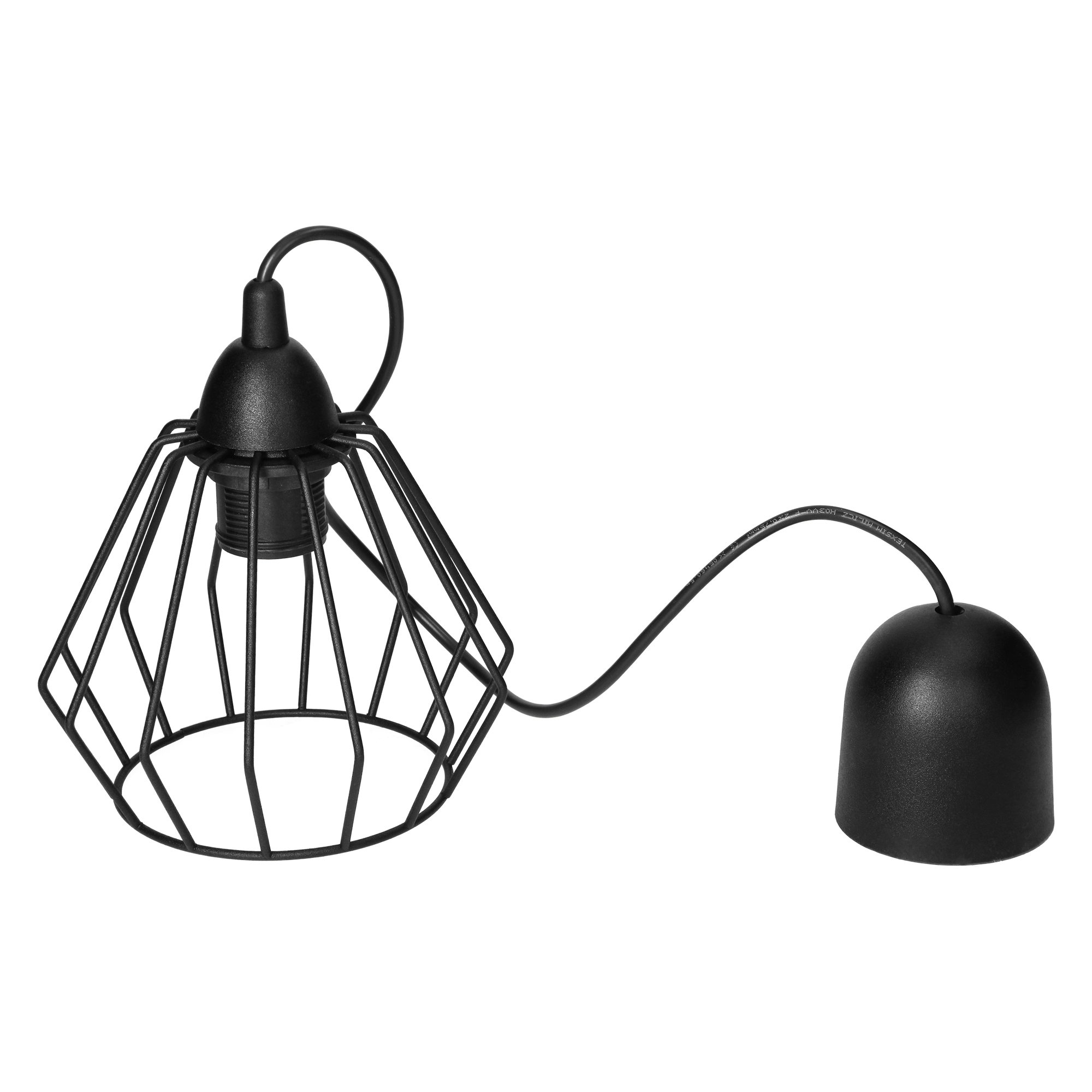 RESIGILAT - Corp de iluminat suspendat ADVITI Waya AD-LD-6263BE27M, E27, 60W, negru