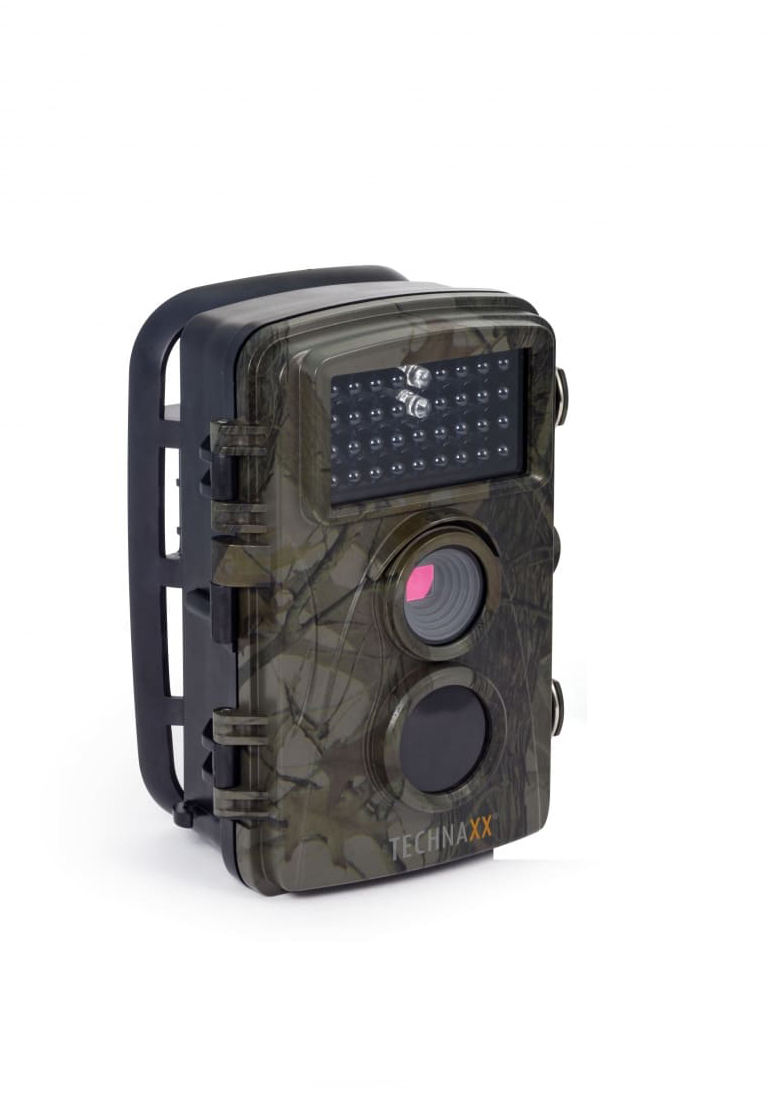 Camera de supraveghere Wildcam Technaxx TX-69, FullHD 1080p, ecran TFT LCD 2.4", senzor PIR, IR, IP56, microSD, microfon, difuzor, 8xAA/6V 1.5A, camuflaj