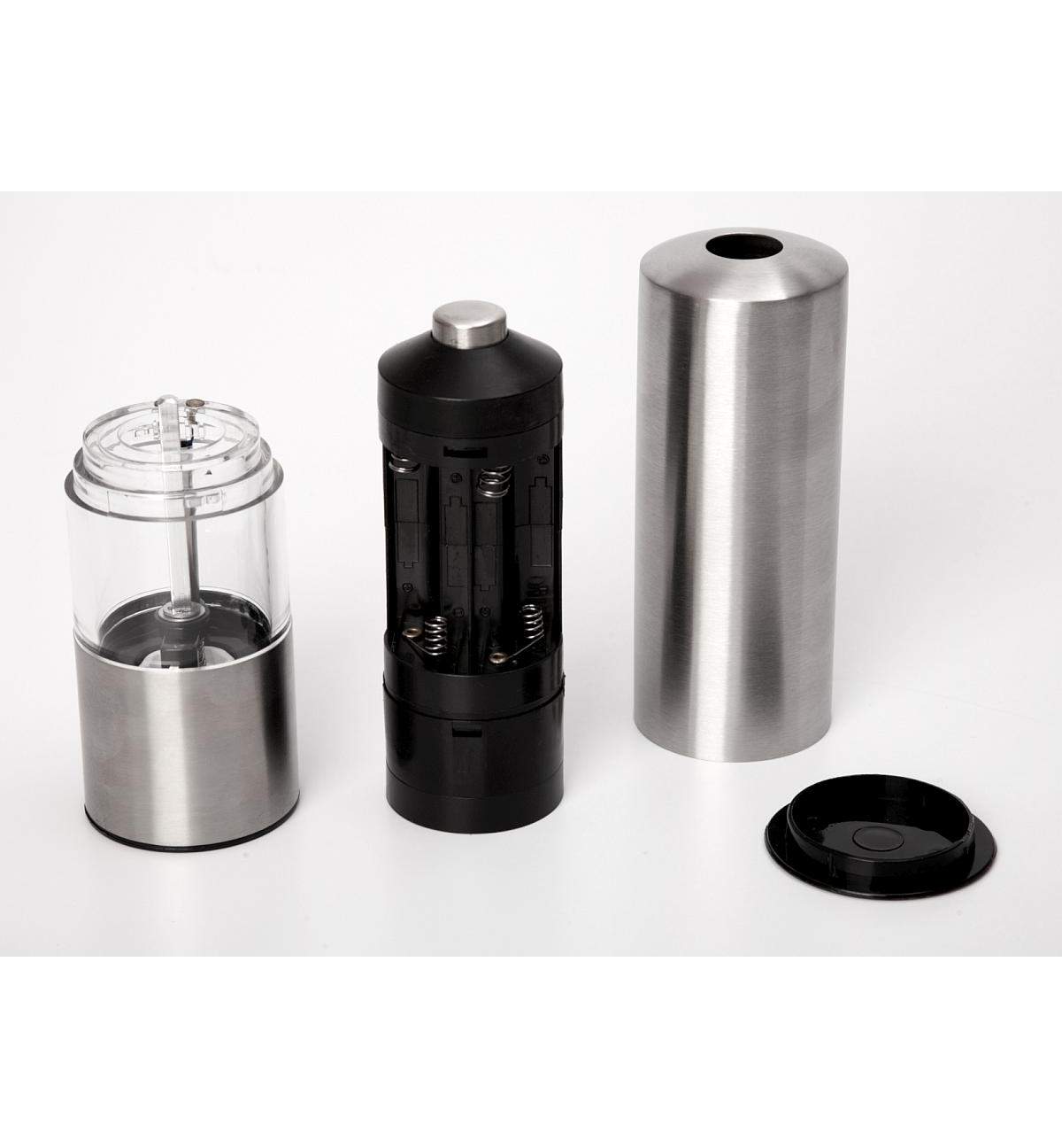 Rasnita Electrica Mesko pentru Sare sau Piper, Reglare Grosime Macinare, Piese Ceramica, Functionare pe Baterii