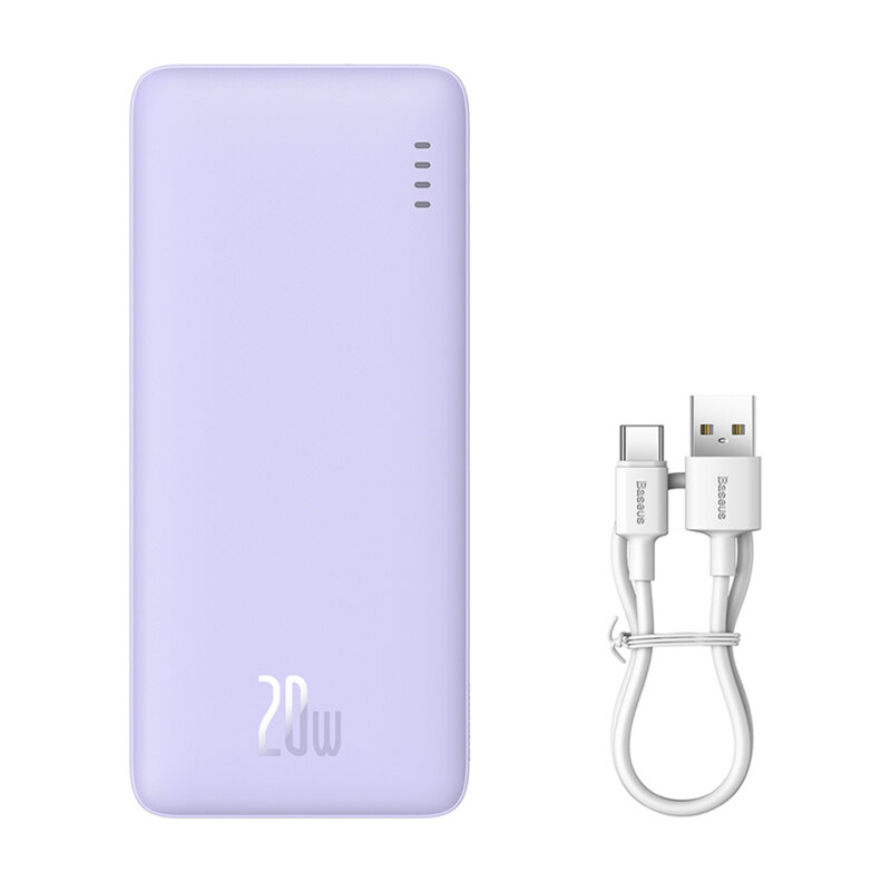 Power Bank Baseus P10022801513-00, 10000mAh, 20W, Violet