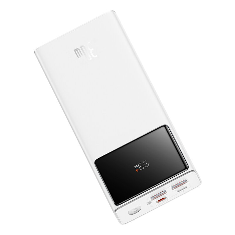 POWER BANK Baseus Star-Lord Digital, display, capacitate 20000mAh, 30W, 2 x USB; 1 x USB Type-C, total 5V/3A, alb, "P10022904213-00"  - 6932172635657