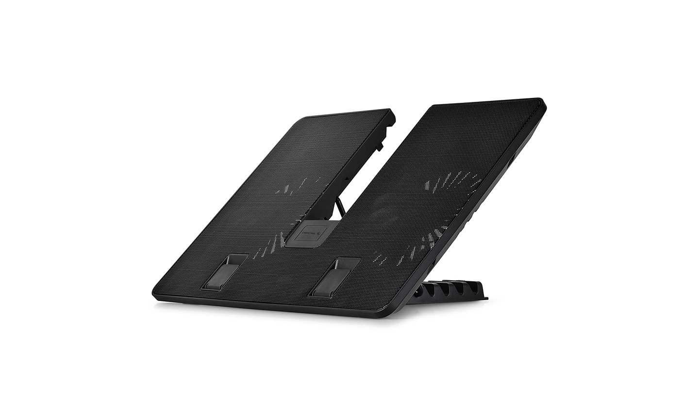 Cooler laptop DeepCool U Pal, 15.6", 2 ventilatoare, USB 3.0, Black