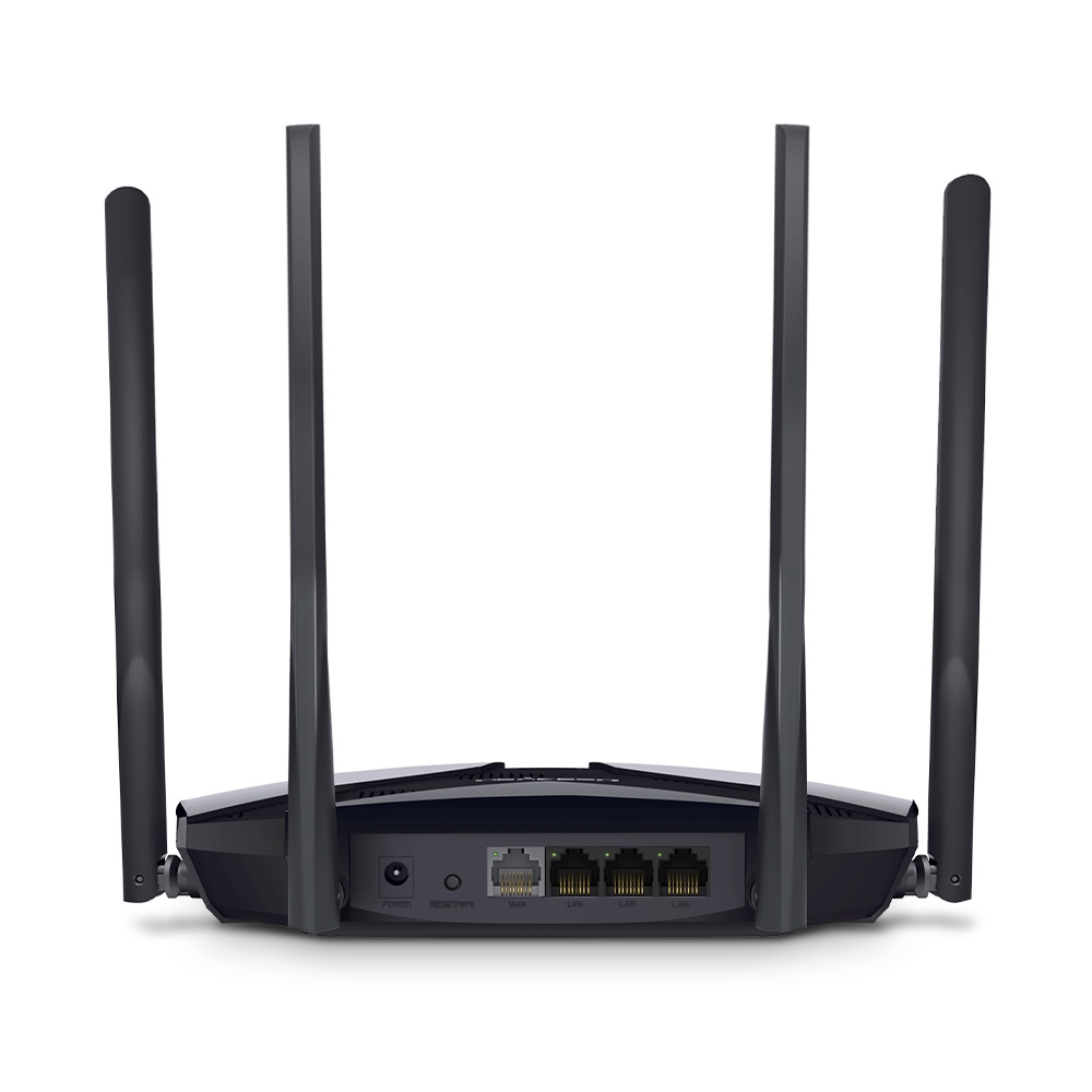 Router Wireless Mercusys MR70X Wi-Fi 6 Dual-Band Gigabit AX1800, OFDMA, MU-MIMO, Beamforming, Control Parental, WPA3, QoS, Mod Access Point, IPv6, Suport VPN