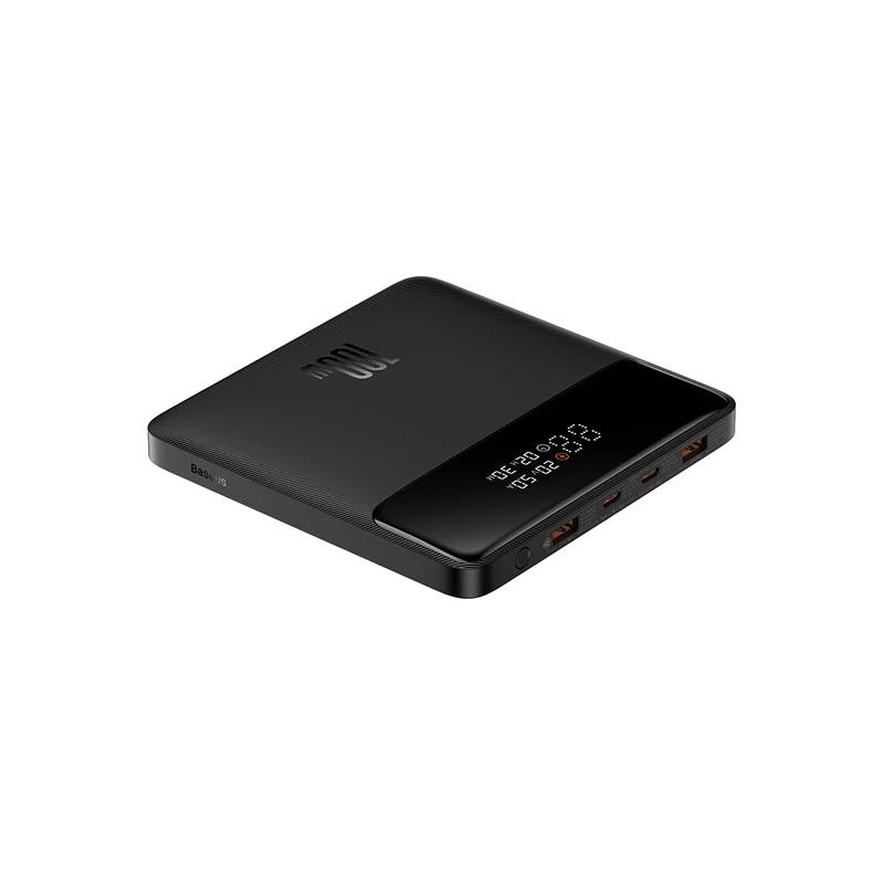 POWER BANK Baseus Blade, 20000mAh, PD 100W, ultra thin, 2 x USB; 2 x USB Type-C, display digital pt. status baterie, total 5A, negru, "PPBL000301"  - 6932172628031
