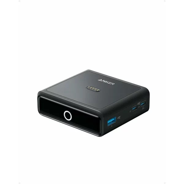 BAZA de incarcare baterie externa Anker "Prime" ,100W, incarcare rapida 4-in-1,PD si Power IQ 3.0,rez la socuri, 1xUSB,2xUSB-C, 1xPogo Pin,498 g, negru, "A1902311" -194644150662