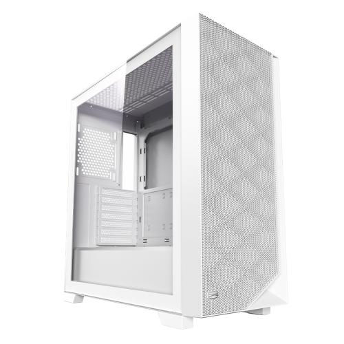 Carcasa PCCooler „C3 D510”, middle tower, fara sursa, 8xfan, PSU shroud, USB 3.1 gen 1 x 2, audio, mic, 7 sloturi expansiune, alb