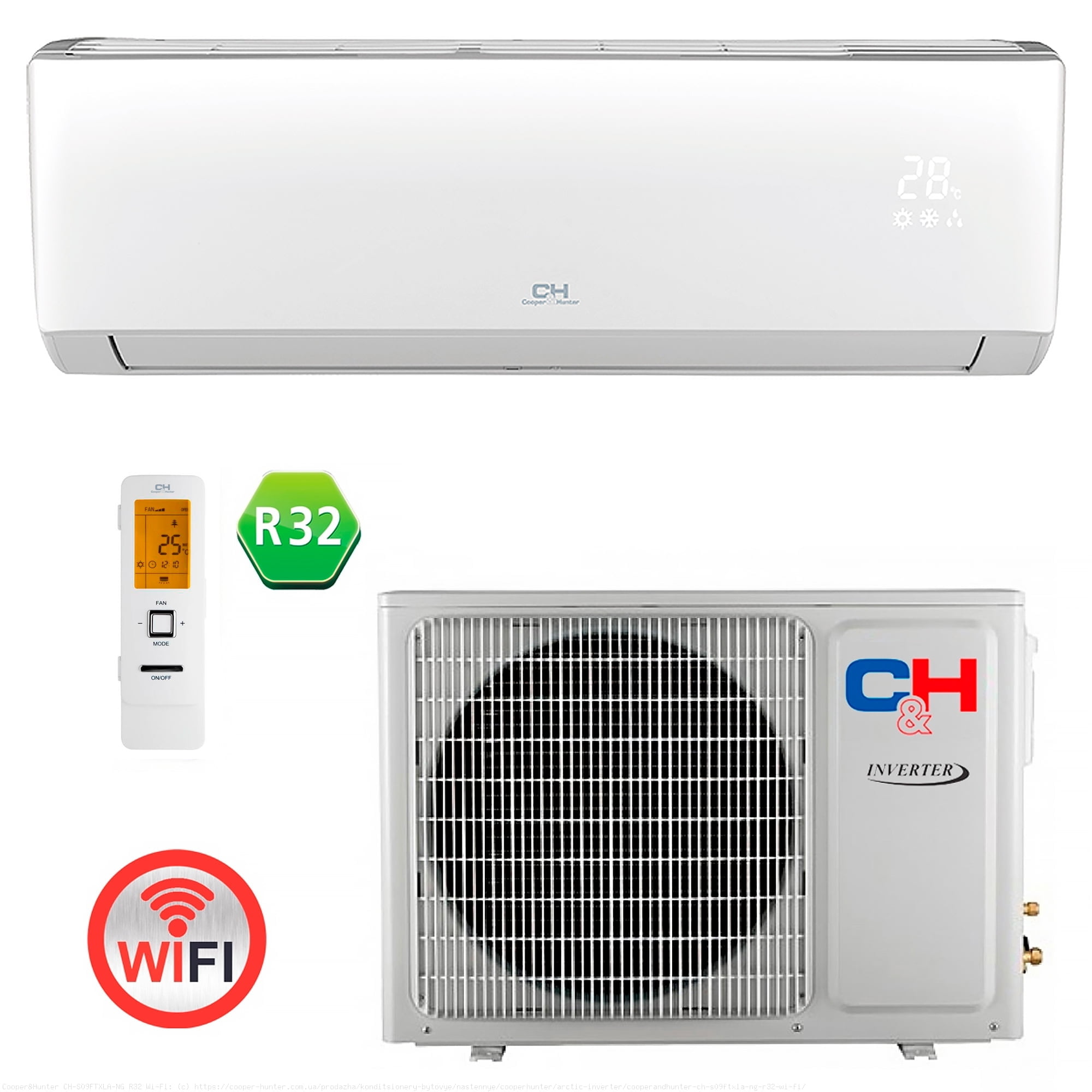 Aer conditionat Cooper&Hunter ARCTIC – 18000 btu – CH-S18FTXLA-NG Inverter, WiFi inclus,A+++