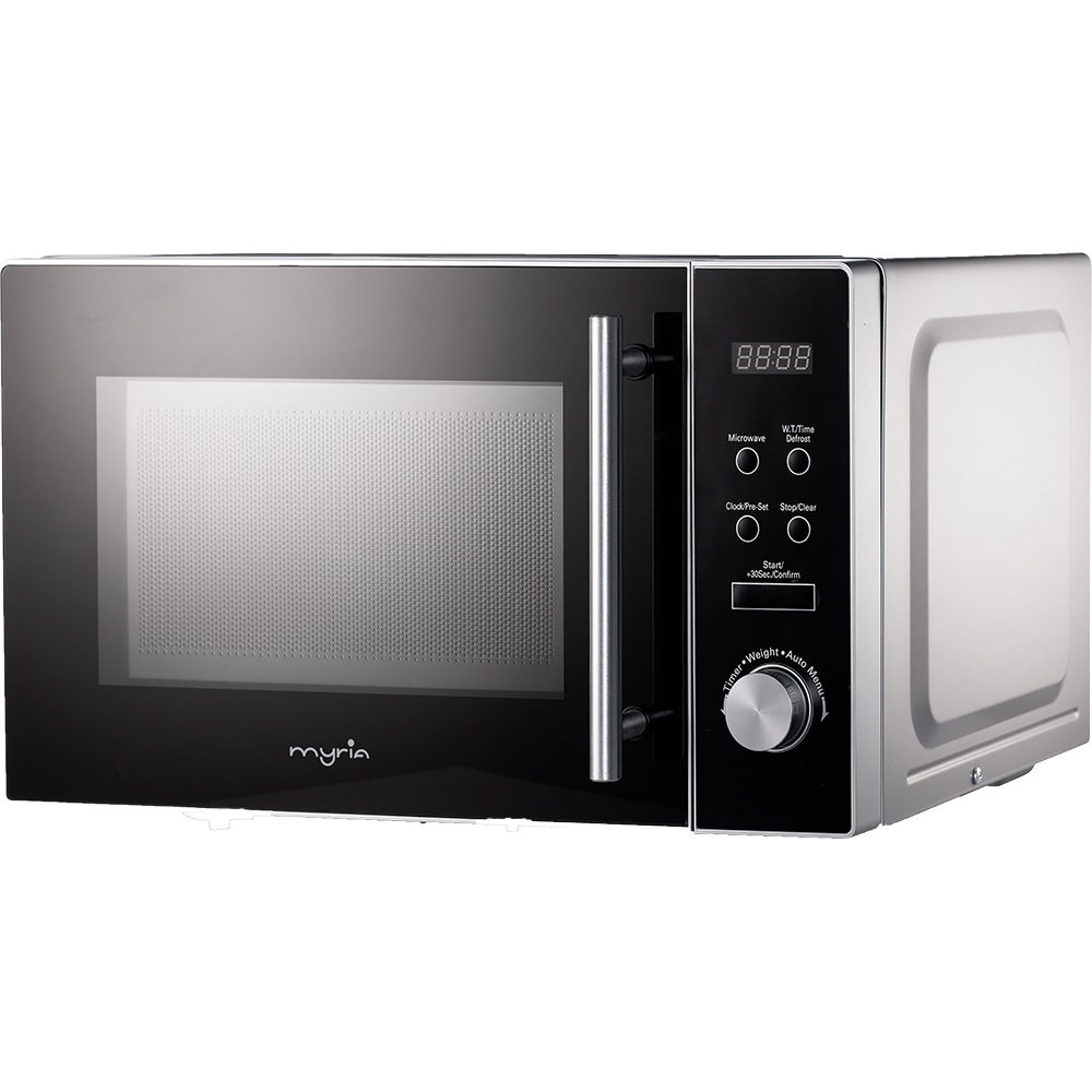 Cuptor cu microunde MYRIA MY4056SV, 20l, display LCD, programe presetate, 700W, argintiu