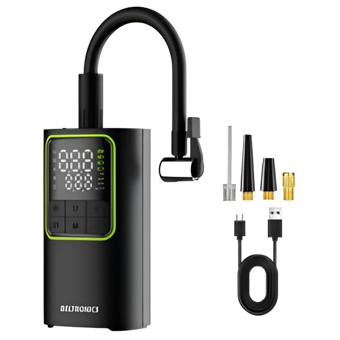 Compresor auto Beltronics T50, portabil, 150PSI, 20l/min, Ecran LED dublu, 4000 mAh, incarcare rapida USB-C, functie powerbank, lanterna integrata, design compact, ideala pentru anvelope auto, moto, biciclete, mingi si alte obiecte gonflabile, negru