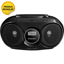 Resigilat Microsistem audio Philips, AZ318B/12, CD Player, tuner FM, USB, AUX, 3W