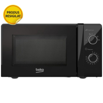 Resigilat Cuptor cu microunde BEKO MOC20100BFB, 20l, 700W, Dezghetare, 6 trepte de putere, Timer, Control mecanic, Negru