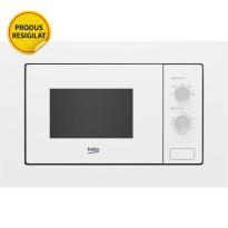 Resigilat Cuptor cu microunde incorporabil Beko BMOB20202W, 800 W, 20 L, functie dezghetare, alb