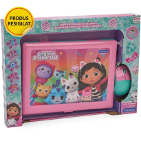 RESIGILAT - Laptop educational Lexibook - Gabby's Dollhouse, bilingv EN/RO, 124 activitati