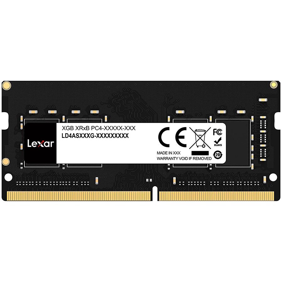 Memorie RAM, Lexar, 8 GB, 3200 MHz, DDR4, Pentru notebook Lexar CL22, Negru