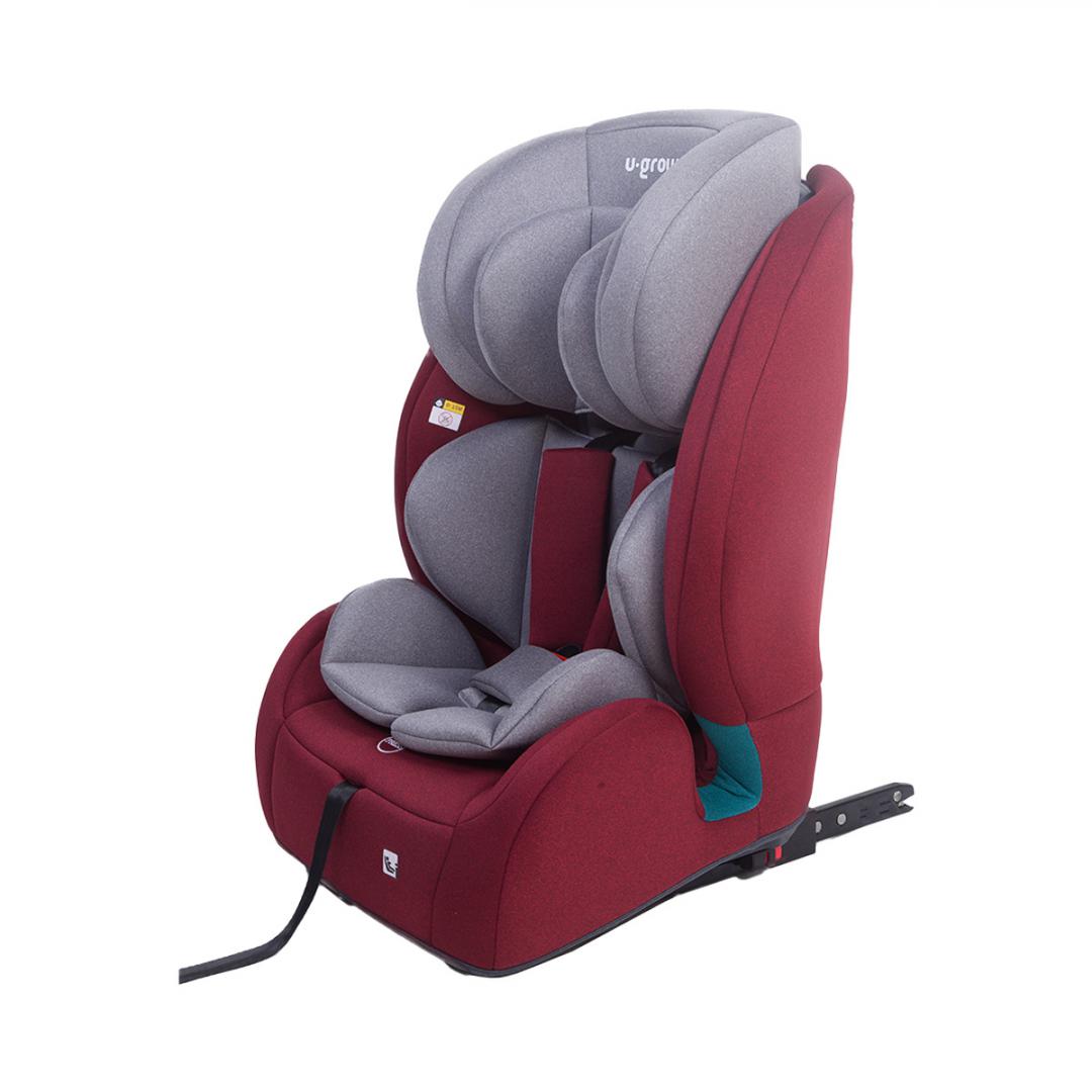 Scaun auto U-Grow UG-302IS-RD, 76-150cm, i-Size, Isofix, Top Tether, rosu