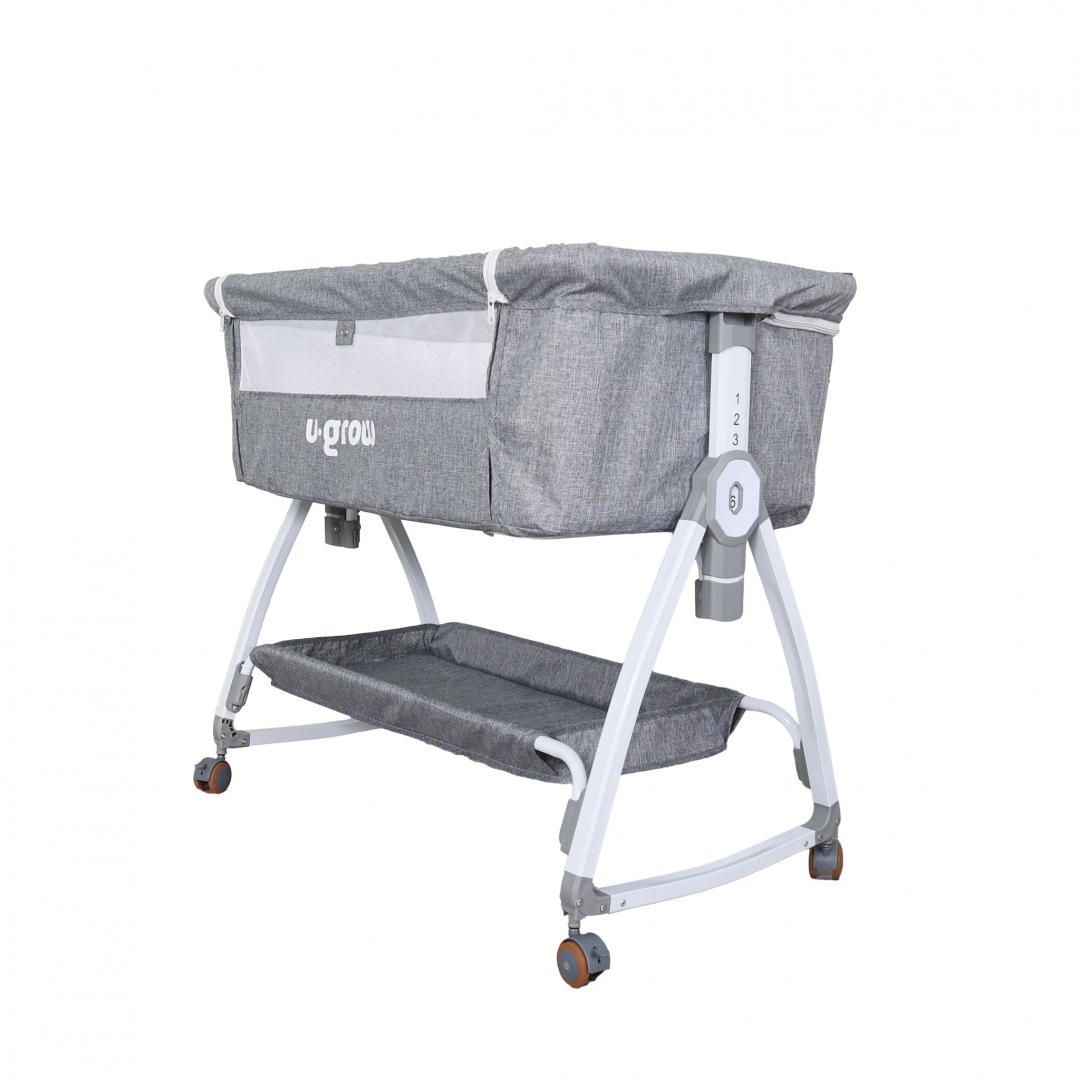 Patut co-sleeper U-Grow UG-WBB818, 2 in 1, functie leagan, reglabil