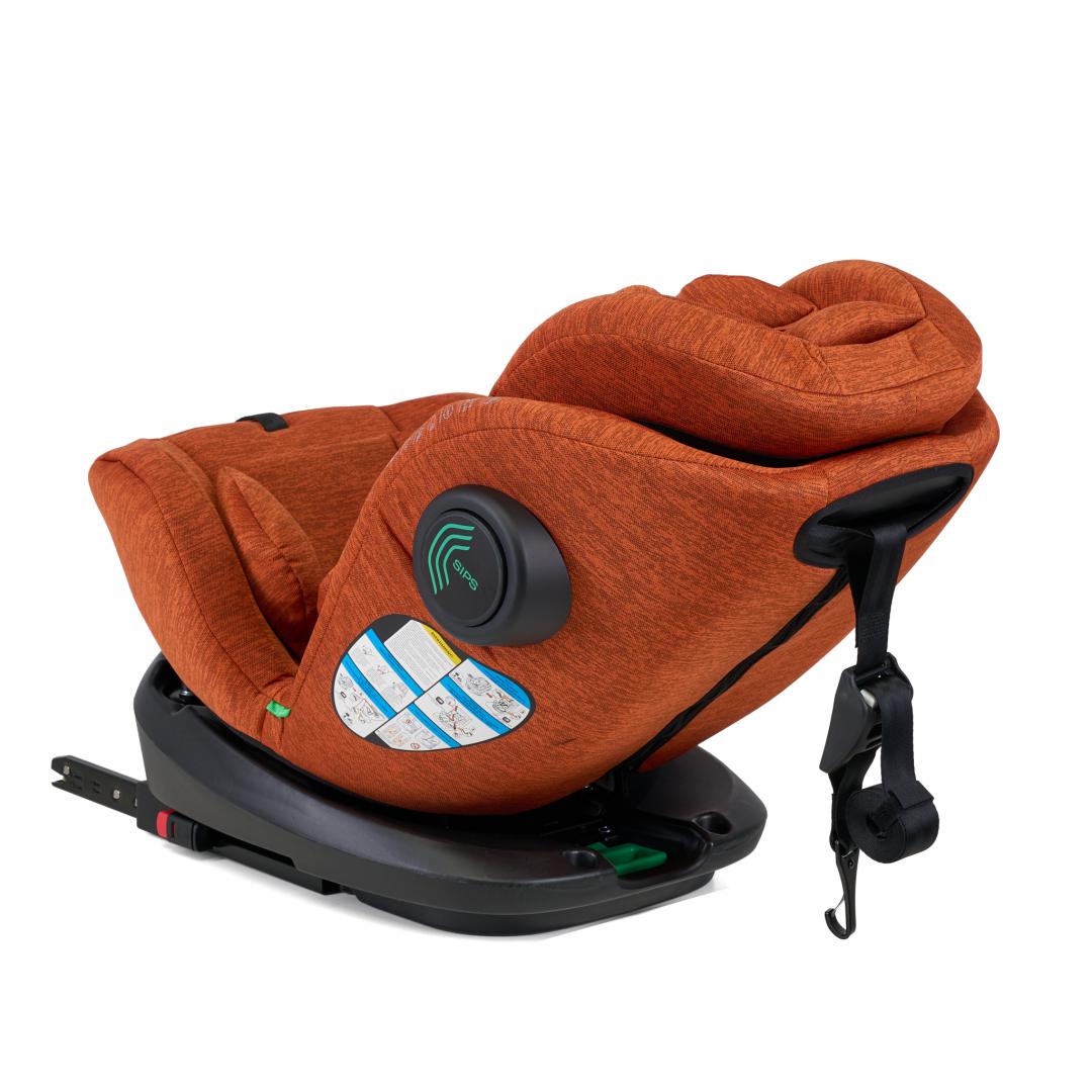 Scaun auto U-Grow Secure+ UG-HB51-GC, rotativ 360, 40-150cm, Isofix, coniac
