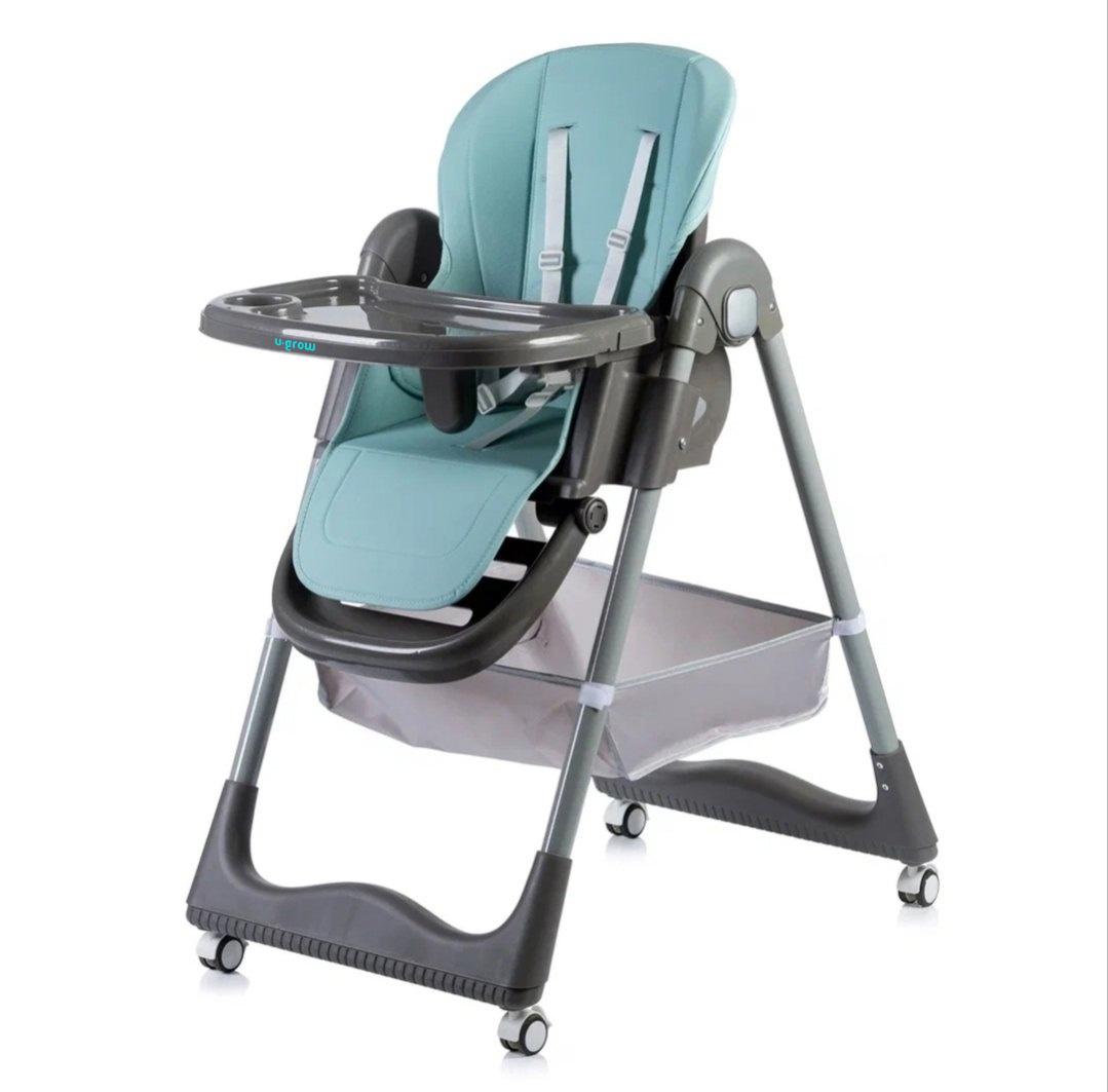 Scaun de masa U-Grow UG-330-BL, reglabil, pliabil, albastru