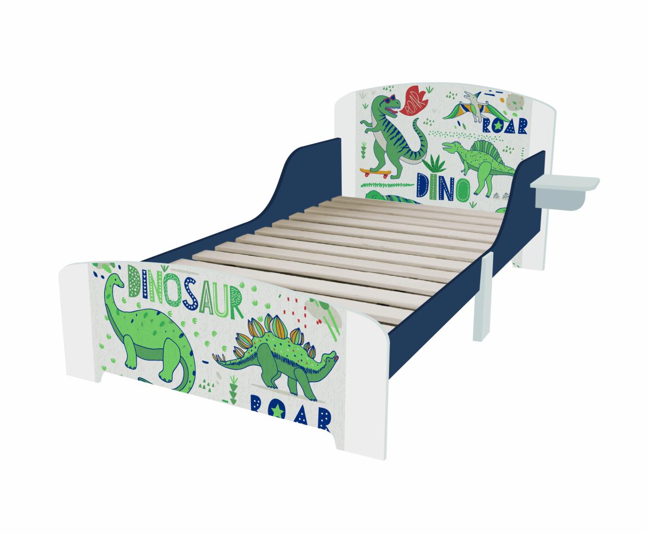 Pat Junior U-Grow UMPJ05-DN, Dinozauri, protectii laterale, colorat