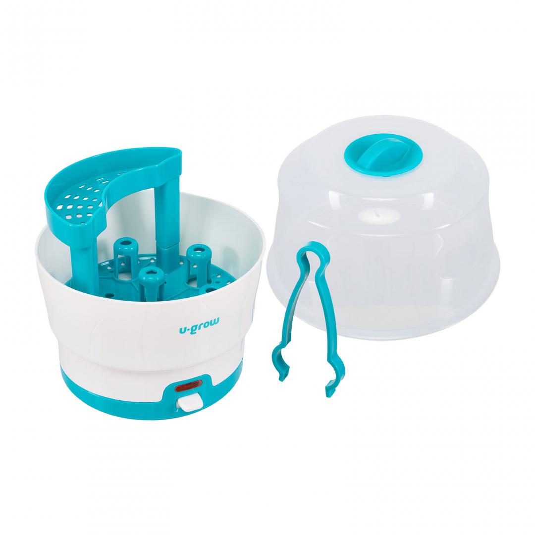 Sterilizator electric U-Grow U317-BST, capacitate 6 biberoane, 500W, alb