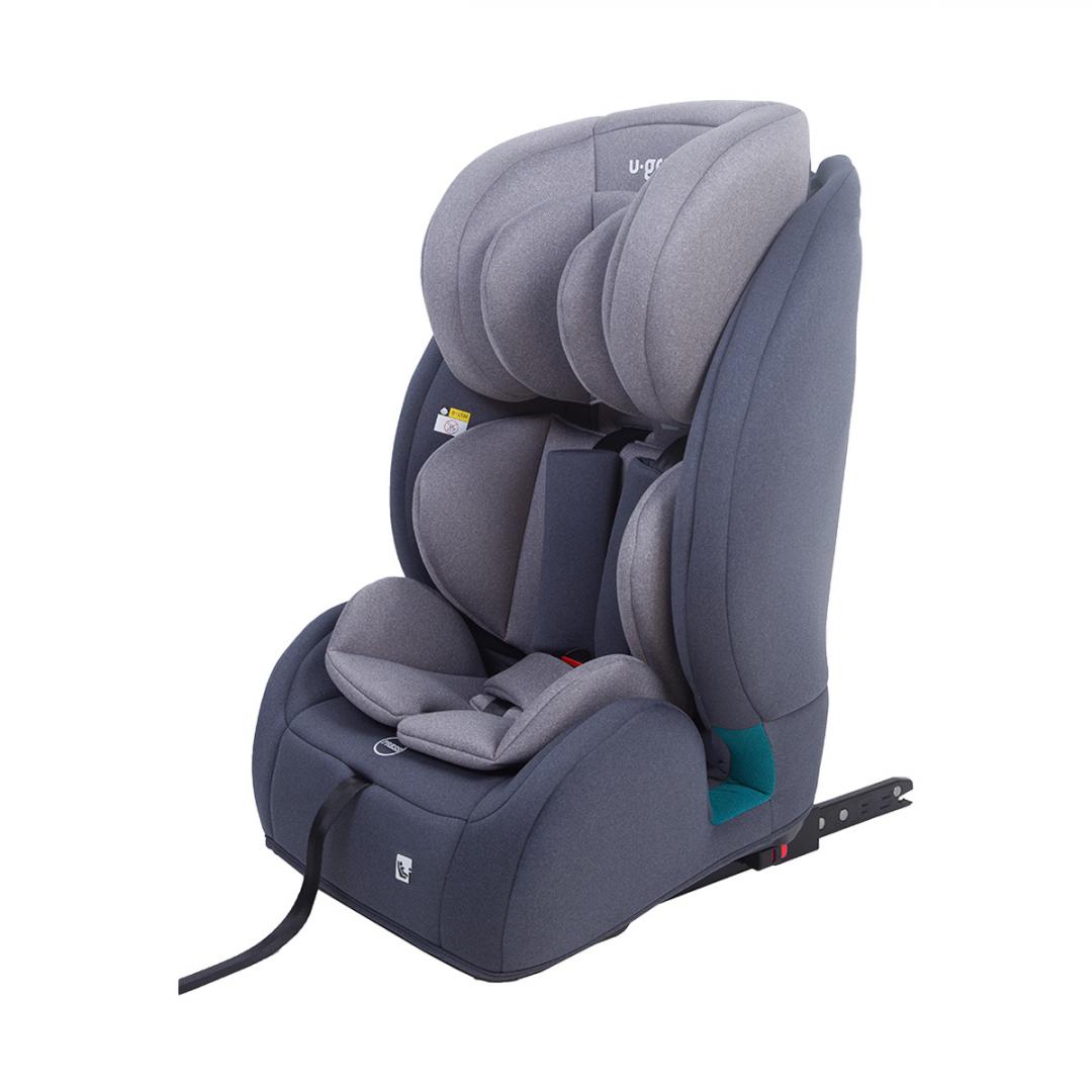 Scaun auto U-Grow UG-302IS-GR, 76-150cm, i-Size, Isofix, Top Tether, gri