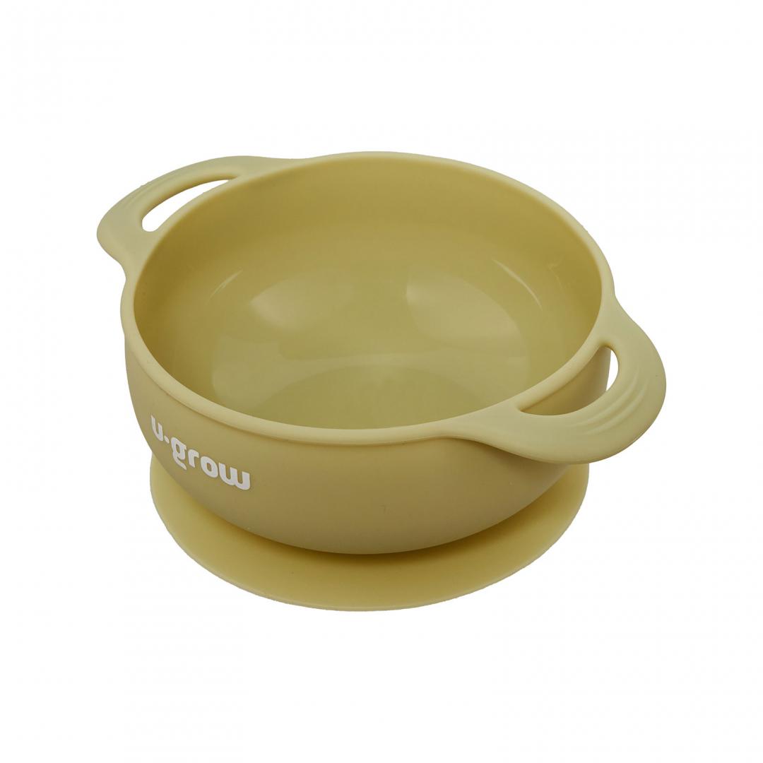 Set diversificare U-Grow UG-SET2OV, 5 piese silicon, baveta/bol, olive