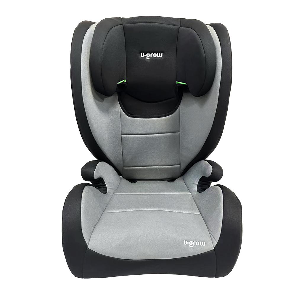 Scaun auto U-Grow UG-HB59, i-Size 100-150cm, Isofix, gri/negru