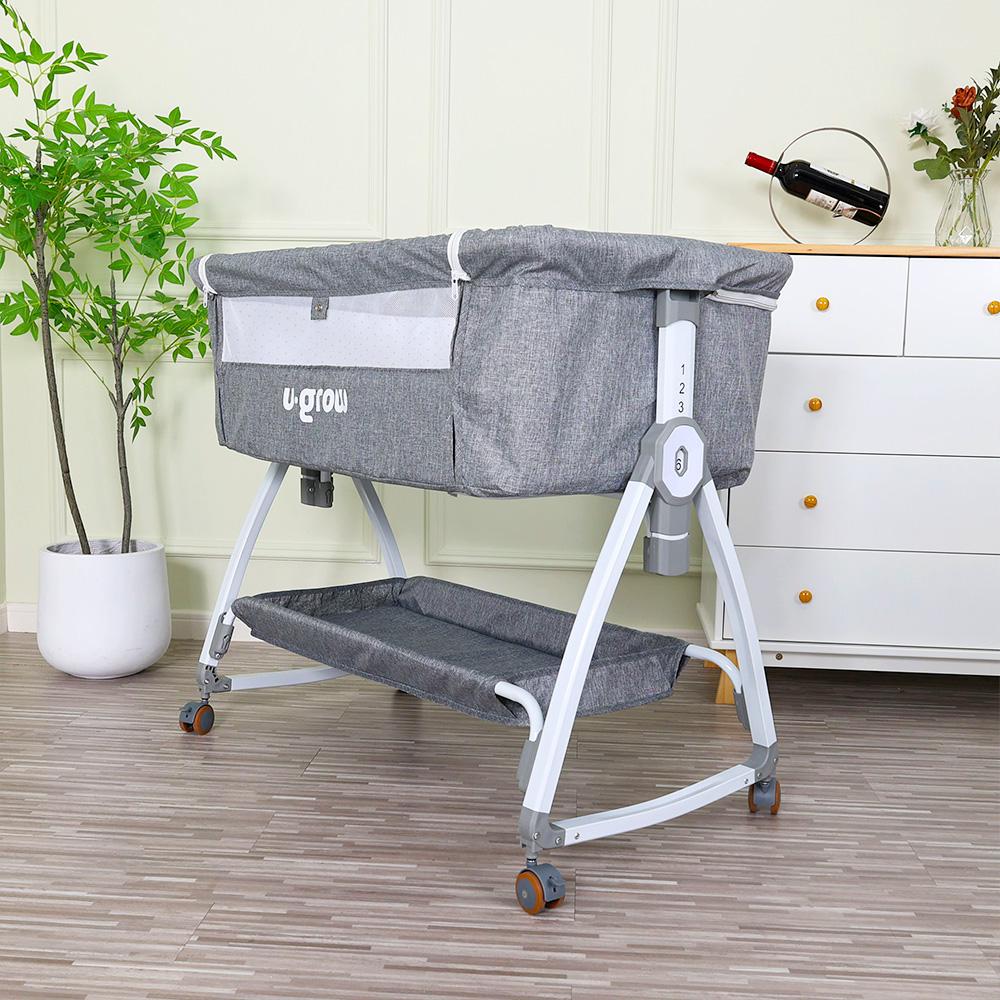 Patut co-sleeper U-Grow UG-WBB818, 2 in 1, functie leagan, reglabil