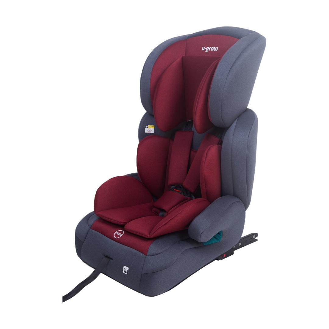 Scaun auto U-Grow UG-301ISO-RD, 76-150cm, i-Size, Isofix, rosu