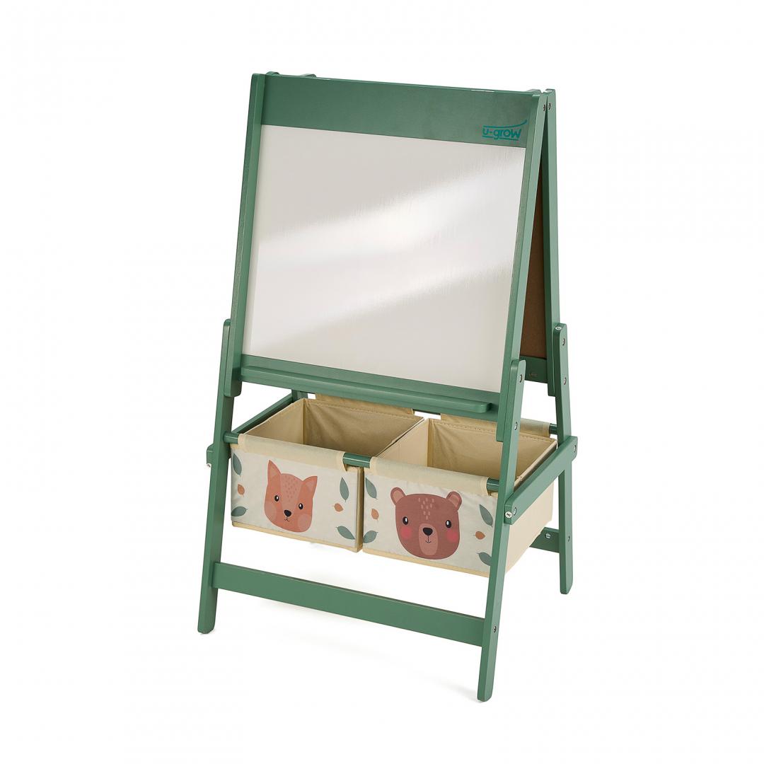 Tabla de scris U-Grow UGMTU07-GNF, Green Forest, magnetica, accesorii incluse