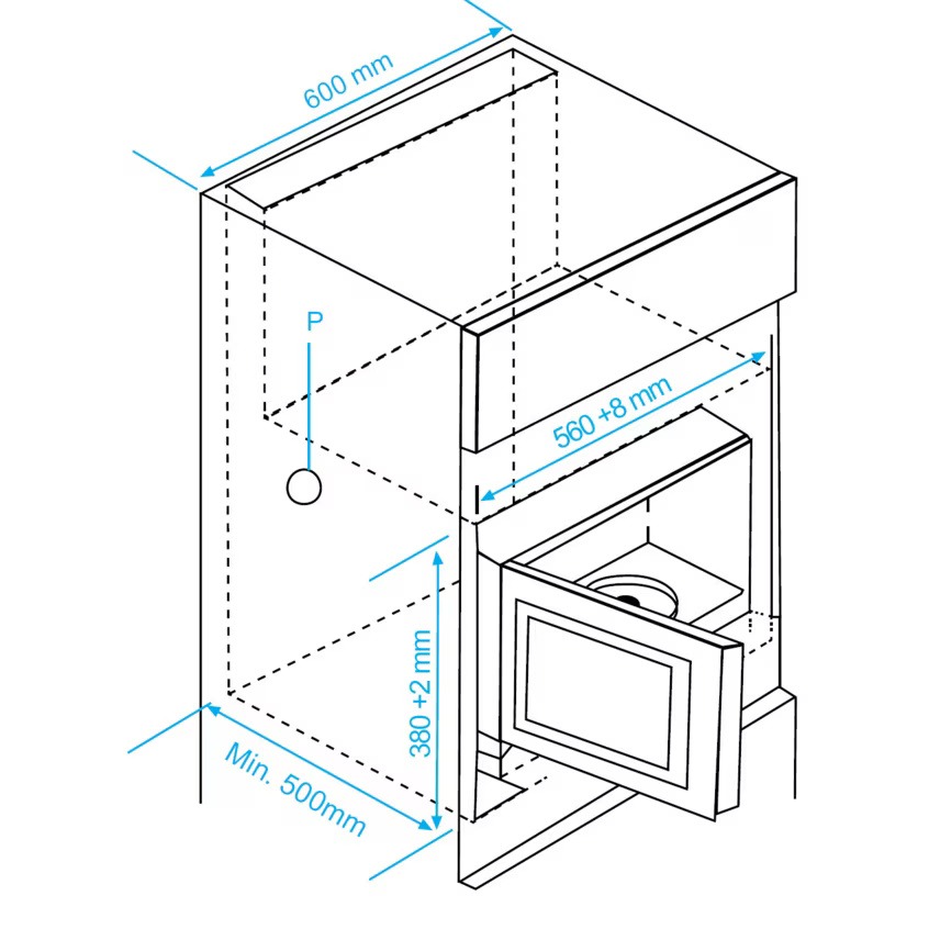 Resigilat Cuptor cu microunde incorporabil Beko MGB25332BG, 25 L, 900 W, Touch Control, Grill, Timer, Negru/Inox + Kit instalare inclus