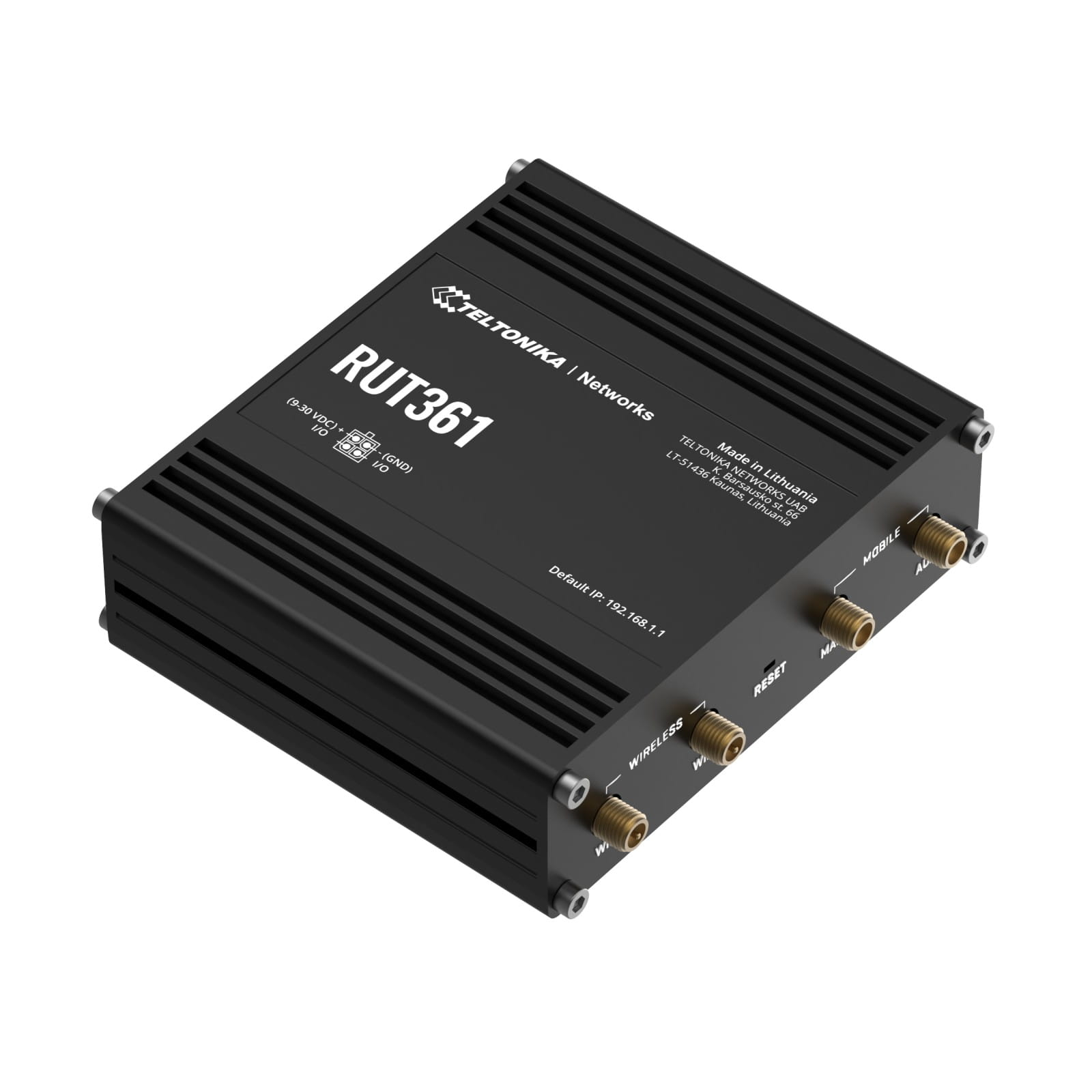 Router 4G LTE Teltonika RUT361, WiFi 4, 2x RJ45 100Mb/s, IP30, compact