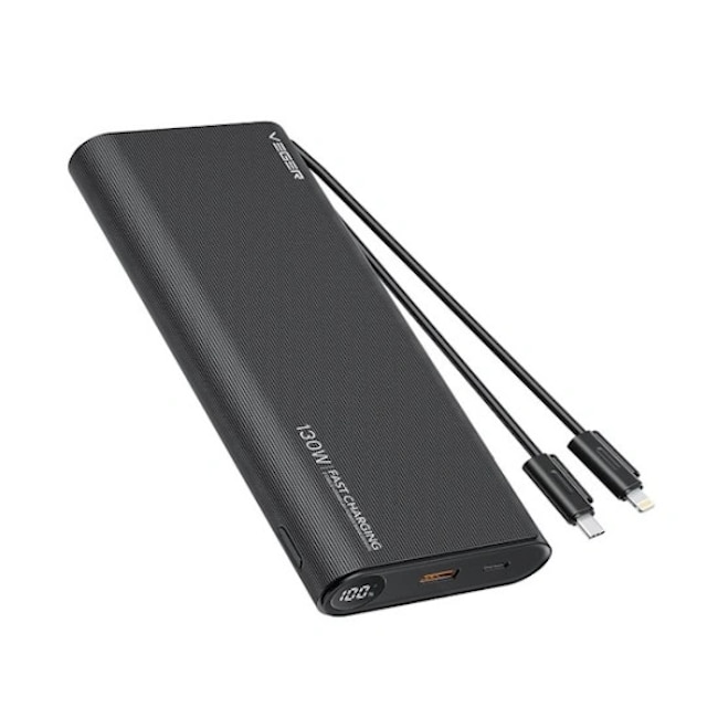 Power Bank, Veger, TC130 25000mAh 130W cu port USB-A si portul USB-C livrare de energie