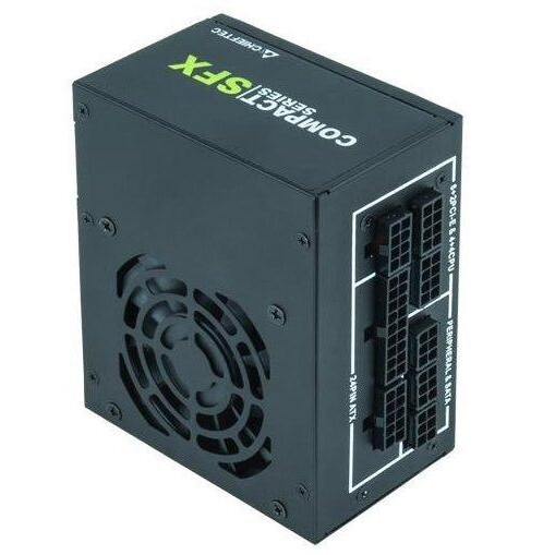 SURSA CHIEFTEC 550 (real), SFX (incl. bracket ATX), modulara, fan 8cm, certificare 80PLUS Gold, 1x CPU 8, 2x PCI-E (6+2)