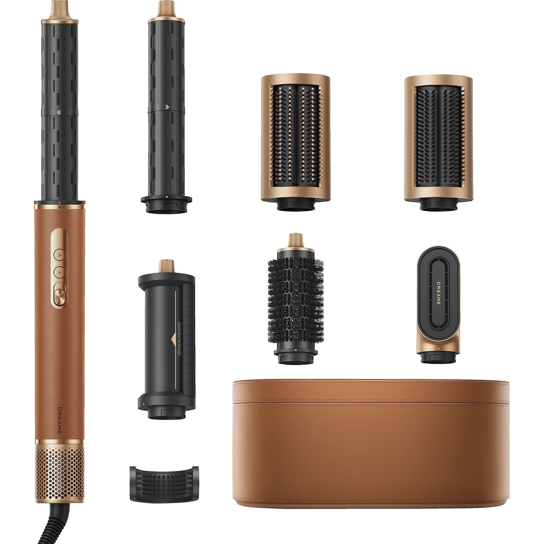 Ondulator si uscator de par Dreame AirStyle Pro Hair Styler, 1300W, 3 trepte de viteza, 3 trepte de temperatura, Bronze