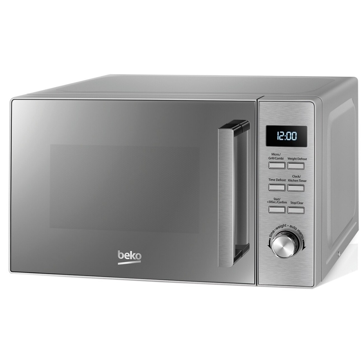 Resigilat Cuptor cu microunde Beko MGF20210X, 20 l, 800W, Electronic, Grill, Argintiu