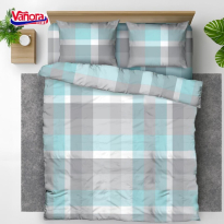 Set de pat king size bumbac, 92gsm, square