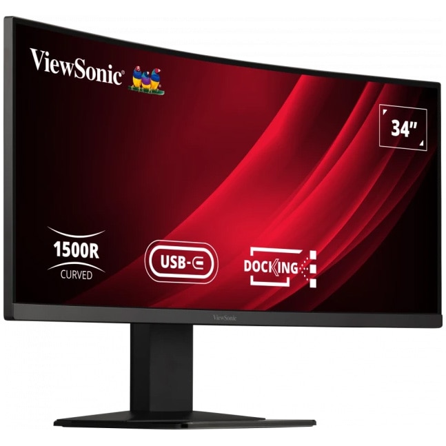 Monitor LED ViewSonic 34" VG3419C, UWQHD, DOCKING, Type-C, Display Port, HDMI, KVM, Vesa, Negru