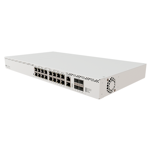 Switch 16xRJ45 PoE Gigabit, 2xRJ 45 consola, 4 SFP 10G, Management - MIKROTIK CRS320-8P-8B-4S+RM