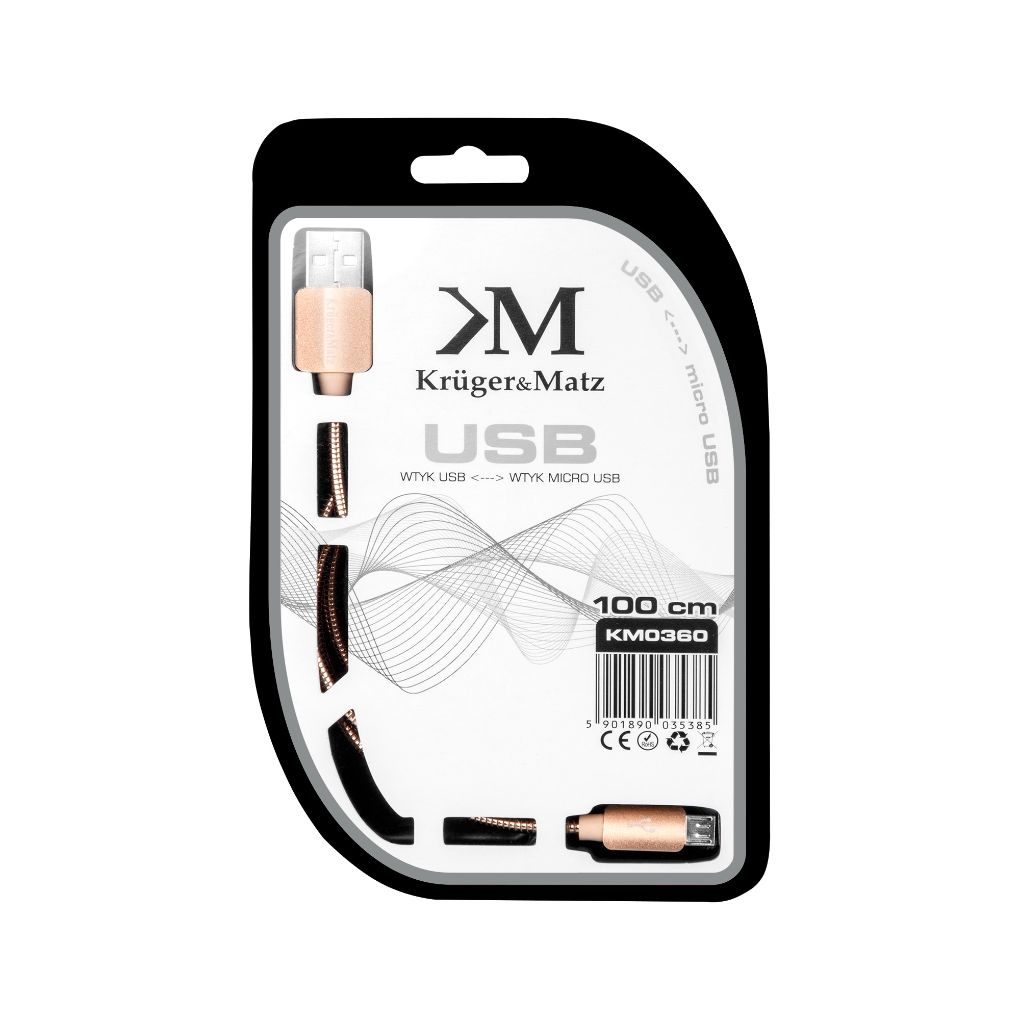 Cablu USB - Micro USB 1M Kruger&amp;Matz